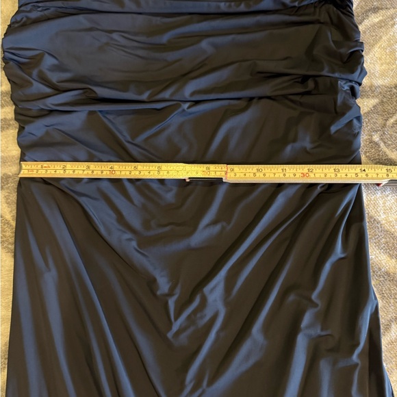 Lulus Black NWOT two piece scrunched skirt set Sz L - Picture 12 of 13